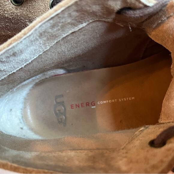 UGG Tan Suede Lace Up Boots - Mens 7 - Picture 7 of 9